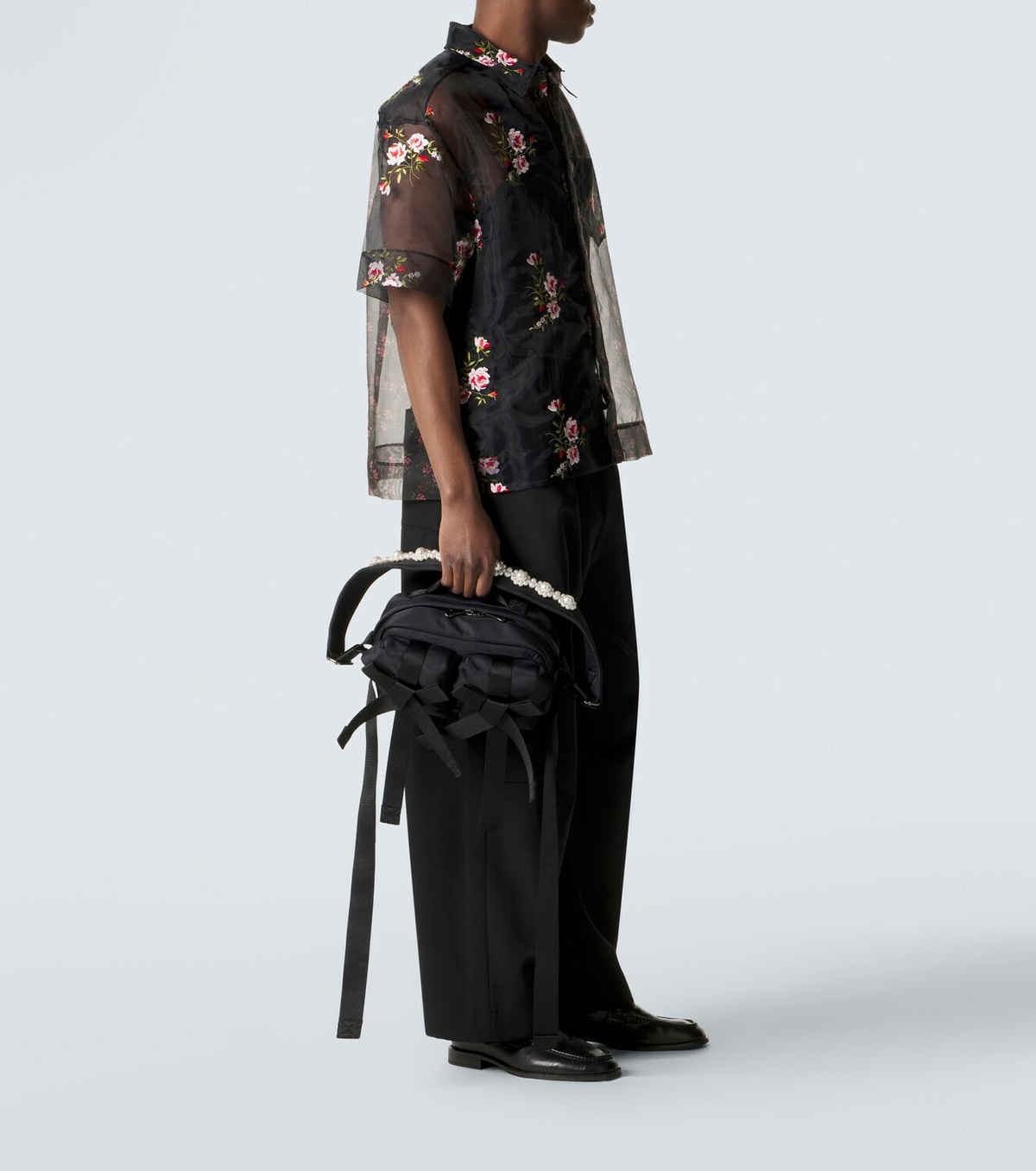 Simone Rocha Classic Bow embellished shoulder bag