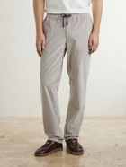 SEASE - Mindset Slim-Fit Cotton-Blend Corduroy Drawstring Trousers - Gray