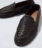 Bottega Veneta Silenzio Intrecciato leather loafers