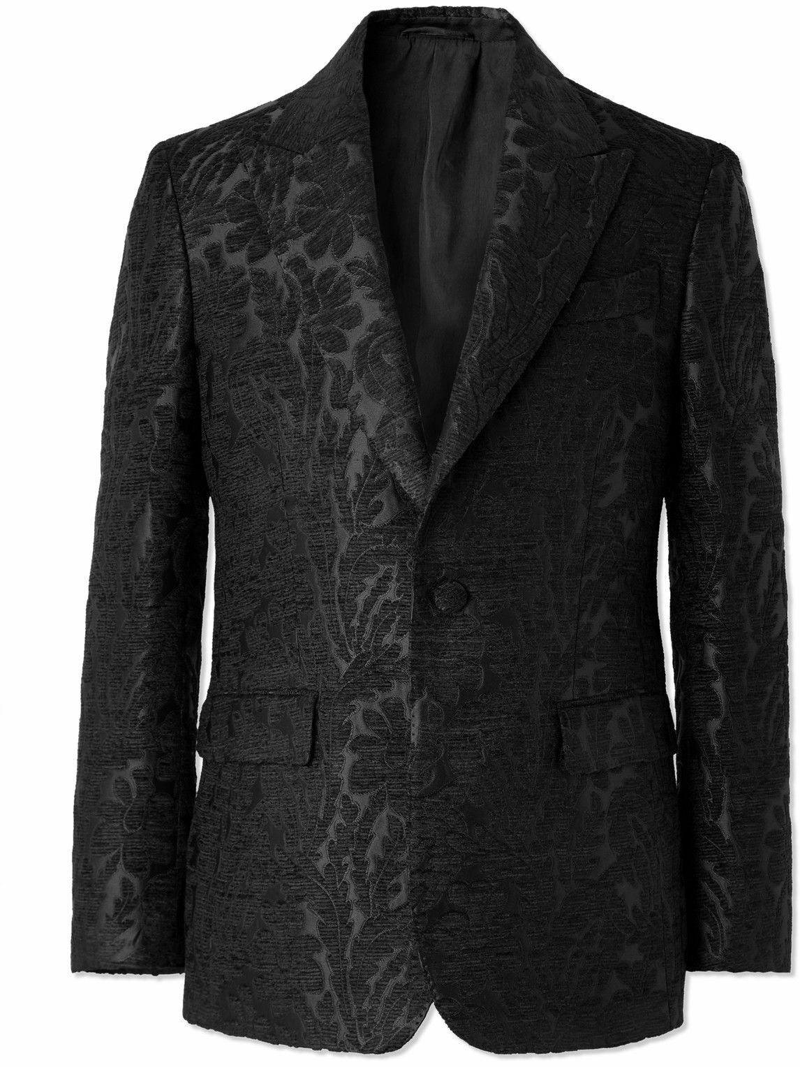 Etro - Paisley-Jacquard Woven Tuxedo Jacket - Black Etro