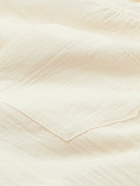 Séfr - Leo Textured-Cotton Voile Shirt - White