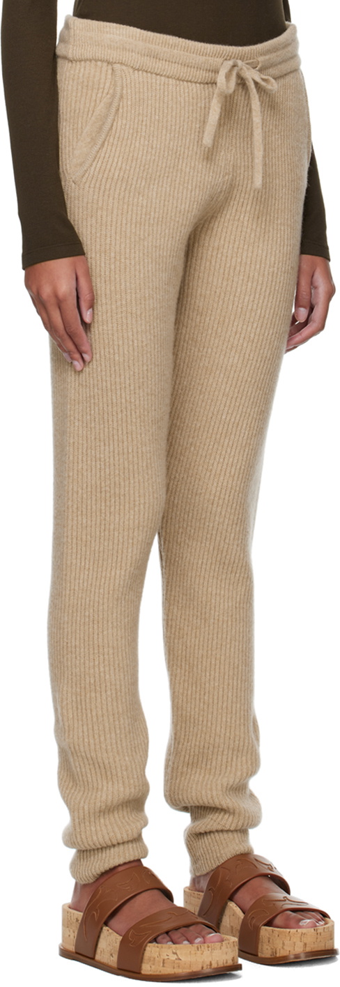 OTTI Beige Rib Lounge Pants