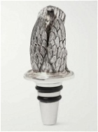 Asprey - Oxidised Sterling Silver Duck Bottle Stopper