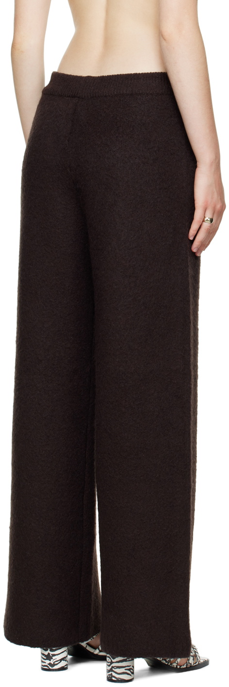 SSENSE Exclusive Brown Bootcut Trousers by Birrot on Sale