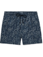 Vilebrequin - Moorise Printed Mid-Length Swim Shorts - Blue