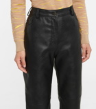 Stella McCartney - Hailey faux leather high-rise pants