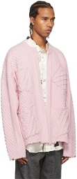 Magliano Pink Virgin Wool Jacket Cardigan