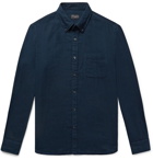 Club Monaco - Slim-Fit Button-Down Collar Double-Faced Cotton Shirt - Storm blue