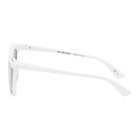 Balenciaga White Square Sunglasses