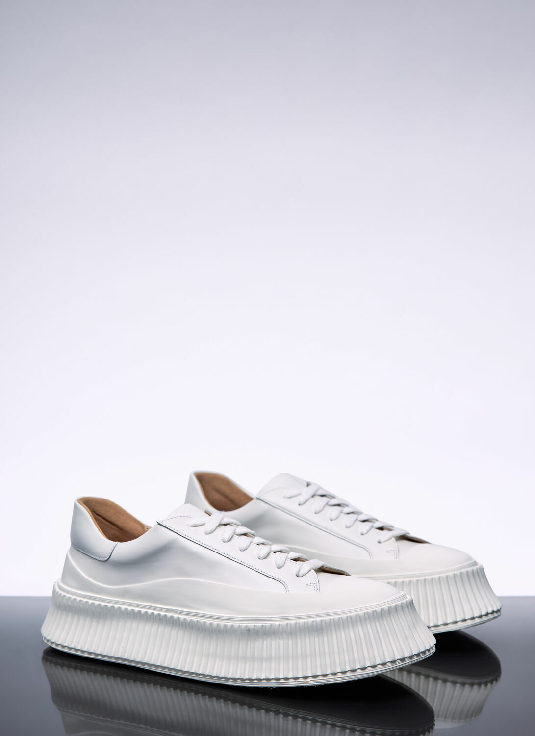 Jil Sander Leather Sneakers
