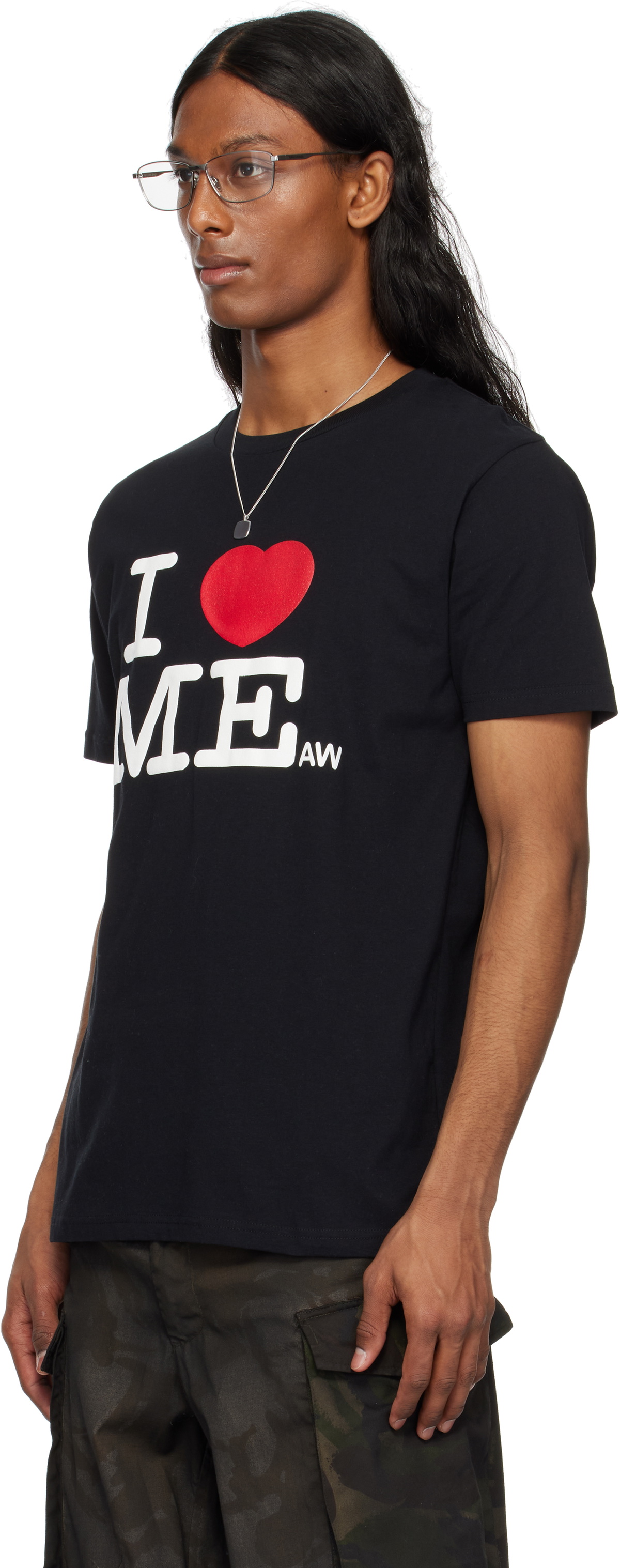 Ashley Williams SSENSE Exclusive Black 'I Heart Me' Danny T-shirt
