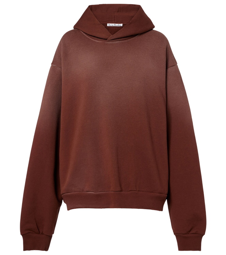 Photo: Acne Studios Logo cotton-blend fleece hoodie