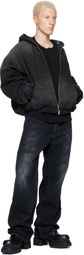 ALEXANDER DIGENOVA Black Underground Canvas Jacket