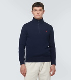 Polo Ralph Lauren Logo cotton half-zip sweater