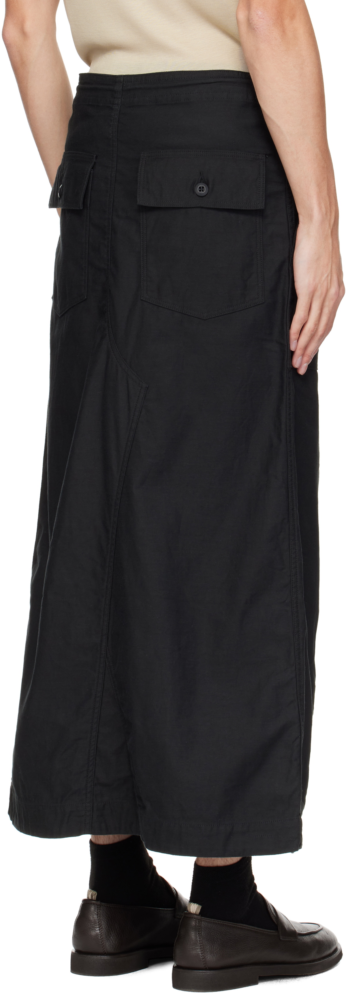 NEEDLES Black String Fatigue Skirt Needles