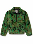 The North Face - Extreme Pile Camouflage-Print Recycled-Fleece Half-Zip Jacket - Green