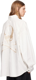 MASTERMIND WORLD White Big Denim Shirt