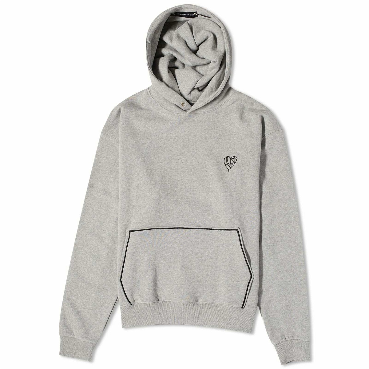 Andersson Bell Men's ADSB Heart Popover Hoodie in Grey Andersson Bell