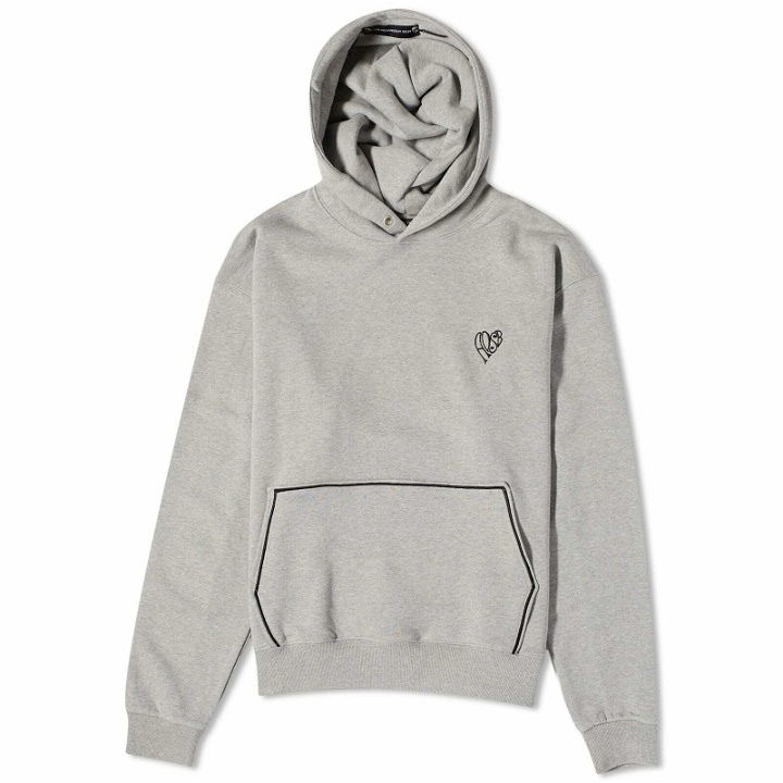 Photo: Andersson Bell Men's ADSB Heart Popover Hoodie in Grey