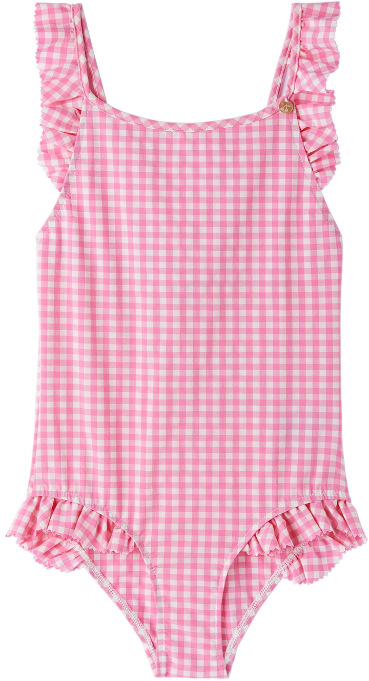 Bonpoint Kids Pink Acapulco Swimsuit Bonpoint