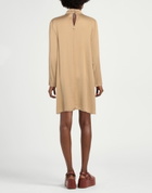 Manila Grace Womens Mini dress Camel