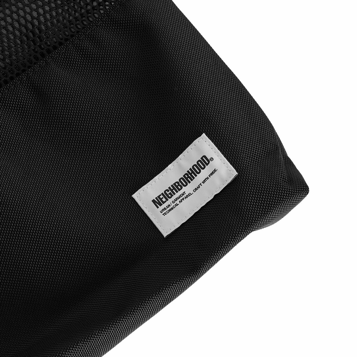Neighborhood Men's Mesh Tote Bag in Black 