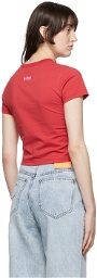 SJYP Red Cotton T-Shirt