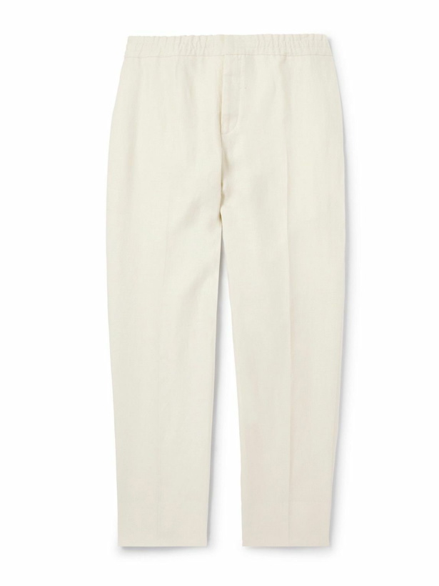 Photo: Zegna - Tapered Oasi Linen Trousers - White