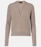 Loro Piana Ribbed-knit cashmere and silk cardigan