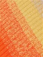 The Elder Statesman - Rainbow Striped Tie-Dyed Cashmere Throw Pillow