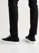 GIVENCHY - City Leather-Trimmed Canvas Sneakers - Black