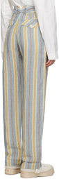 Nicholas Daley Multicolor Striped Trousers