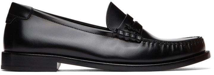 Photo: Saint Laurent Black Le Loafer Penny Loafers