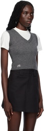 Fax Copy Express SSENSE Exclusive Gray Vest