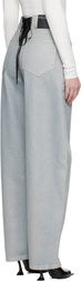 Mugler Blue Foil Jeans