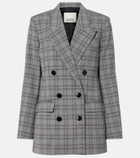 Isabel Marant Jevima Prince of Wales check wool-blend jacket