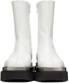 Peter Do White Metal Tip Combat Boots