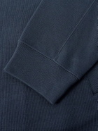 Mr P. - Cotton Zip-Up Sweatshirt - Blue