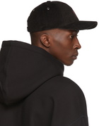 AMI Alexandre Mattiussi Black Corduroy Ami De Coeur Cap