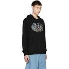 Kenzo Black Embroidered Logo Hoodie