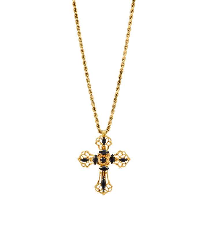 Photo: Jennifer Behr Davina 18kt gold-plated necklace
