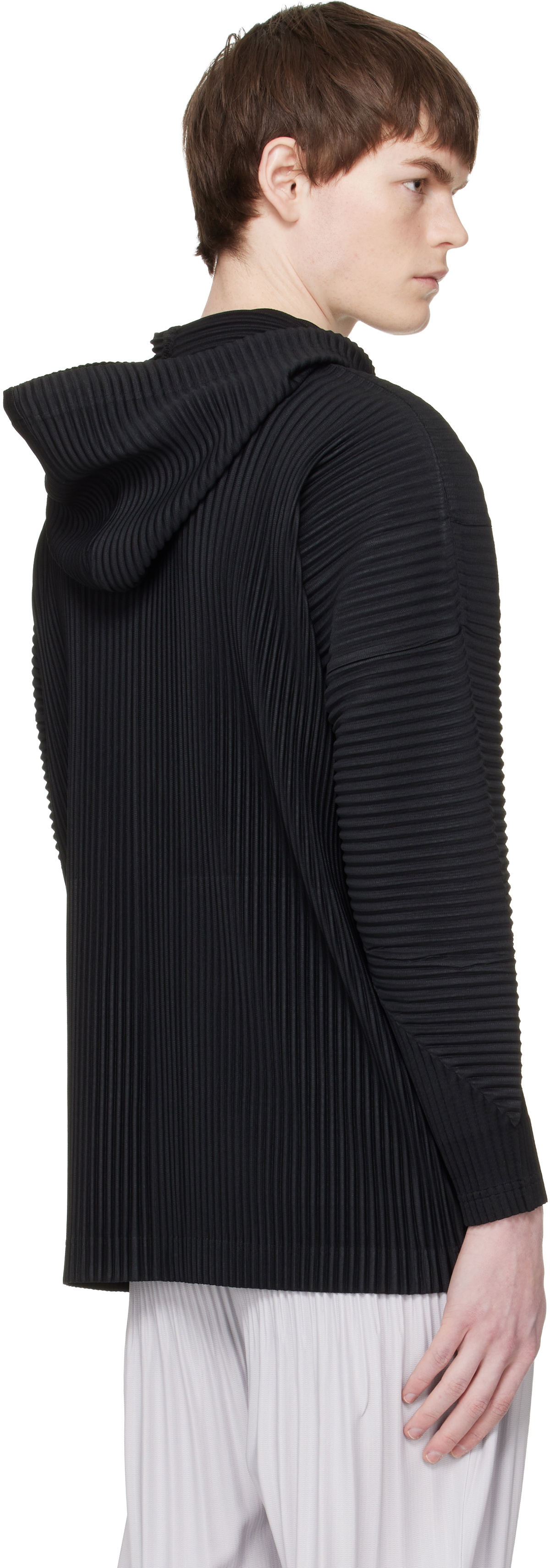 HOMME PLISSÉ ISSEY MIYAKE Black Monthly Colors February Hoodie