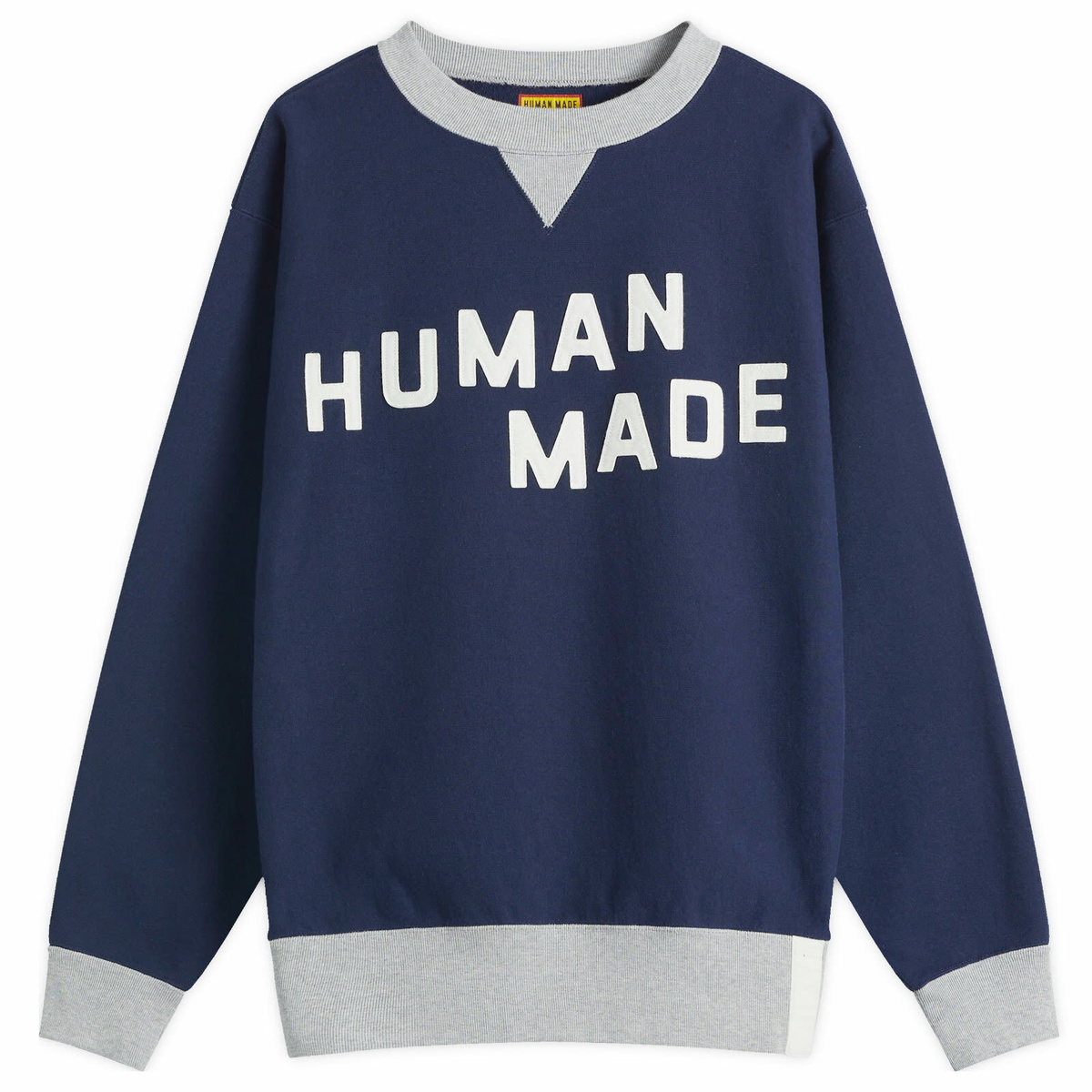 Human Made Men's Half Zip Pullover Sweatshirt in Navy Human Made