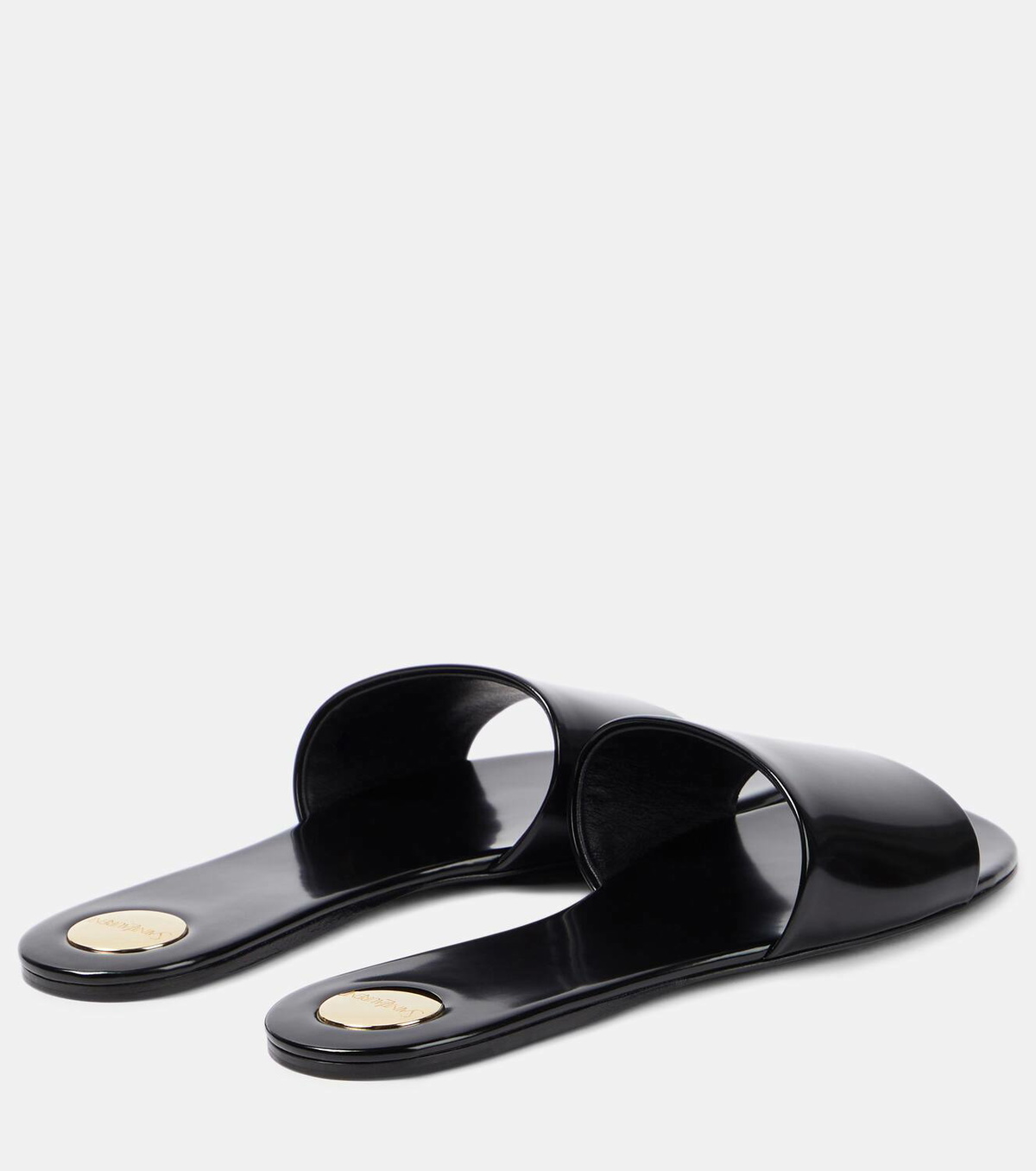 Saint Laurent Carlyle leather slides