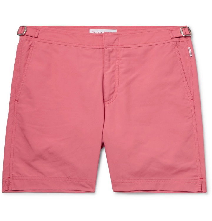 Photo: Orlebar Brown - Bulldog Mid-Length Swim Shorts - Pink