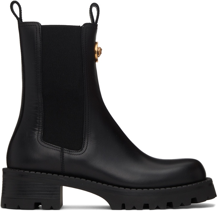 Photo: Versace Black Vagabond Chelsea Boots