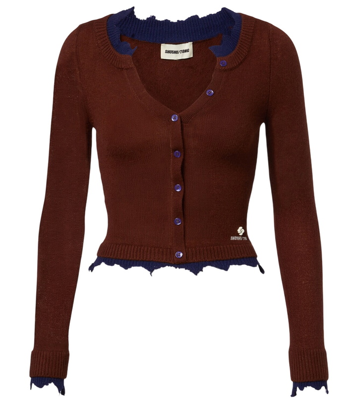 Photo: Shushu/Tong Distressed wool cardigan