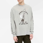 PACCBET Men's Long Sleeve Car Keys Logo T-Shirt in Grey Melange