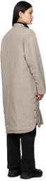 NANGA Tan No Collar Down Coat
