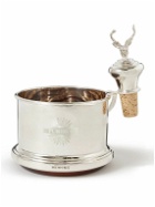 Purdey - Logo-Engraved Silver Cup and Wood Coaster
